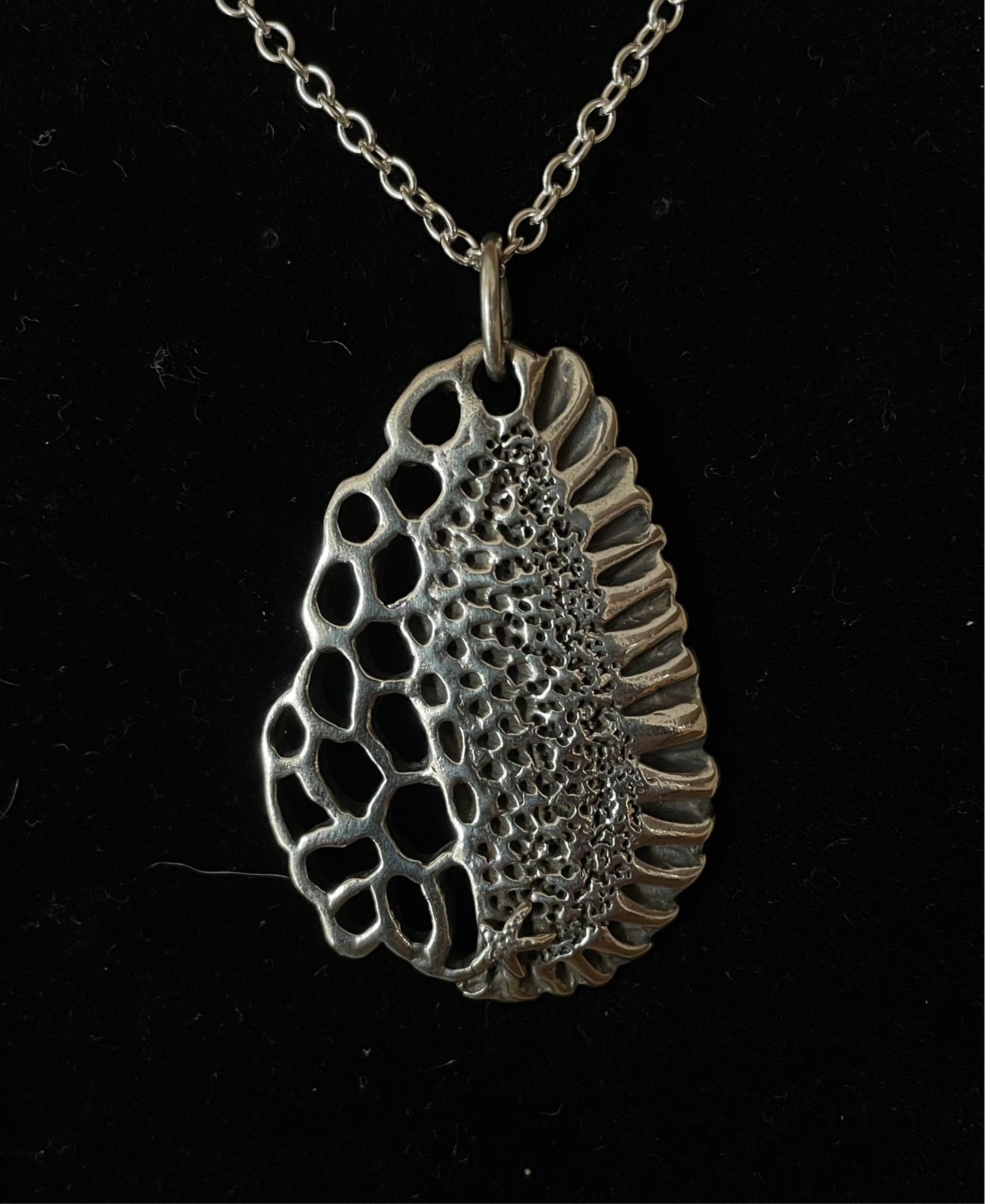 Sea Meets Sand Coastline Pendant
