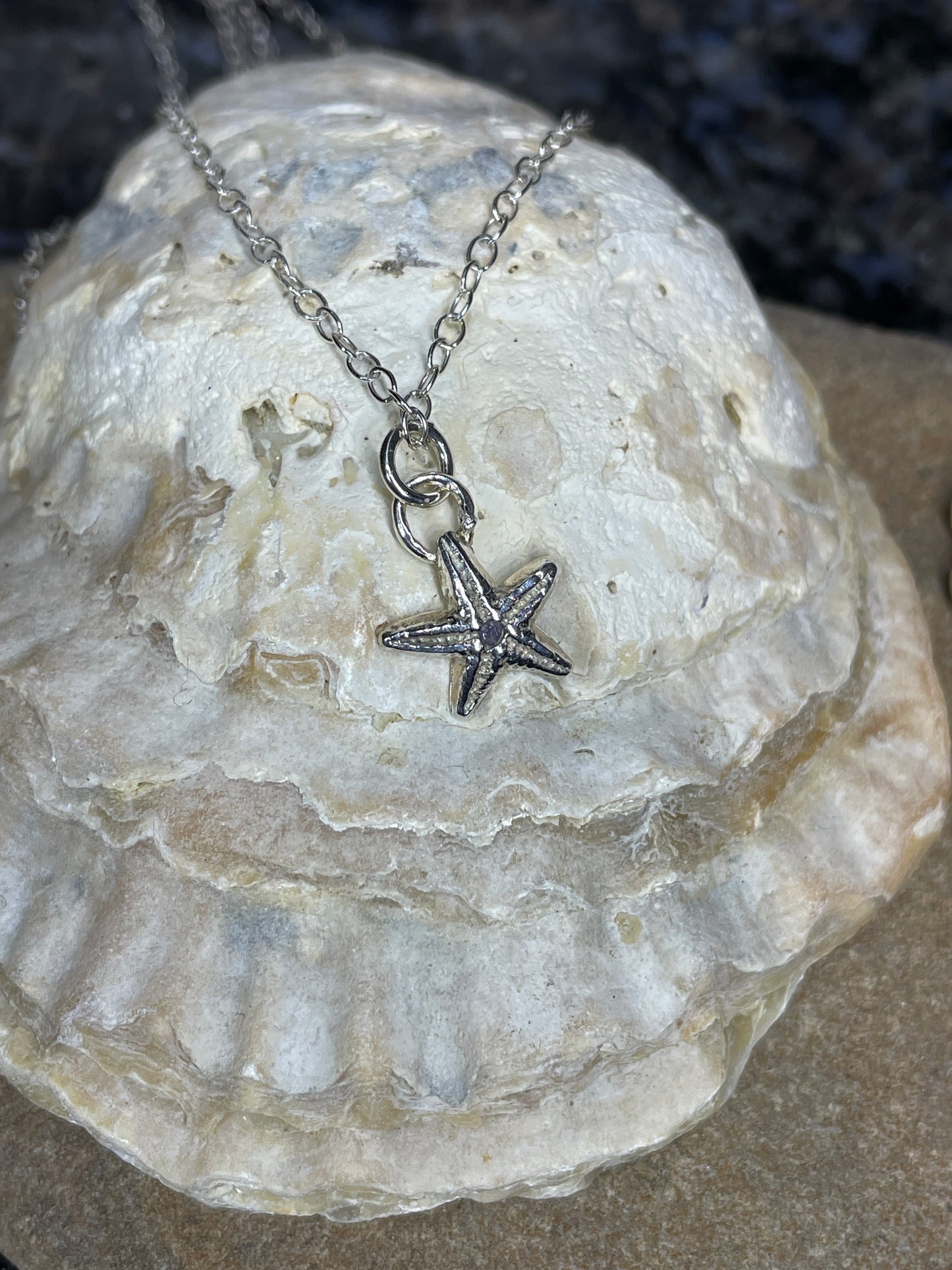 Small Starfish Charm Necklace