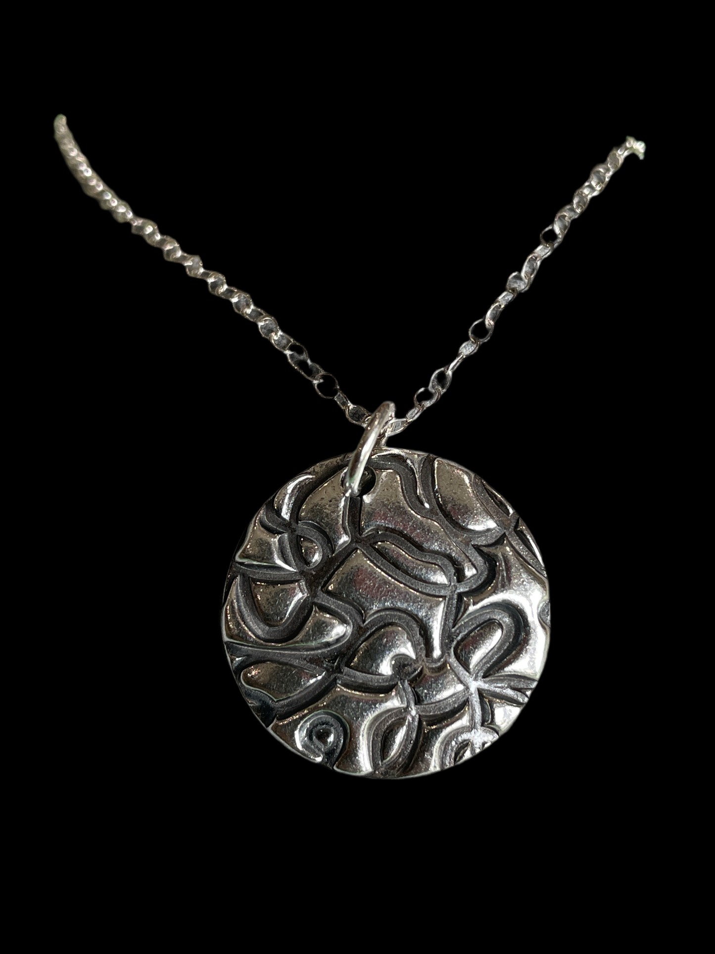 Abstract Disc Pendant
