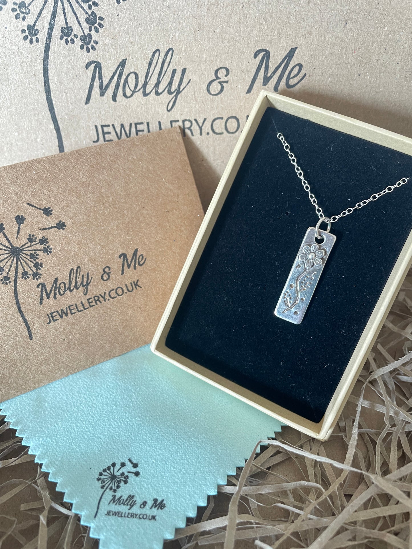Flower tag pendant
