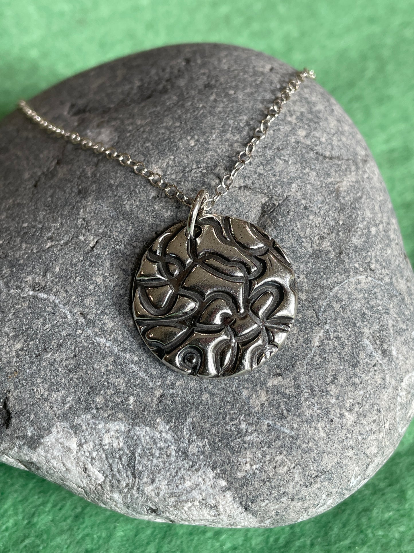 Abstract Disc Pendant