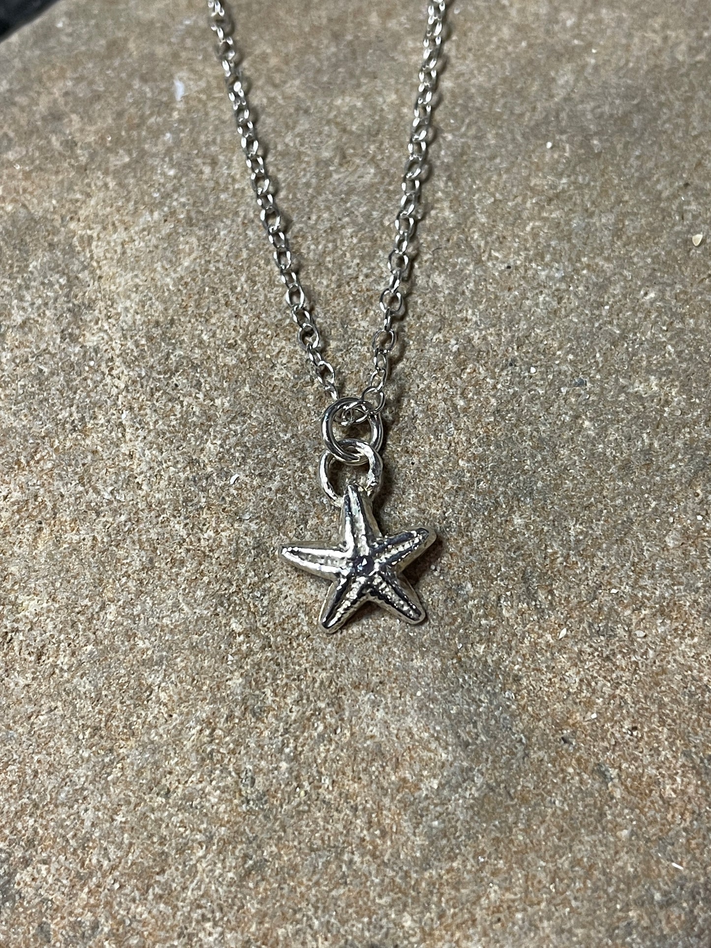 Small Starfish Charm Necklace