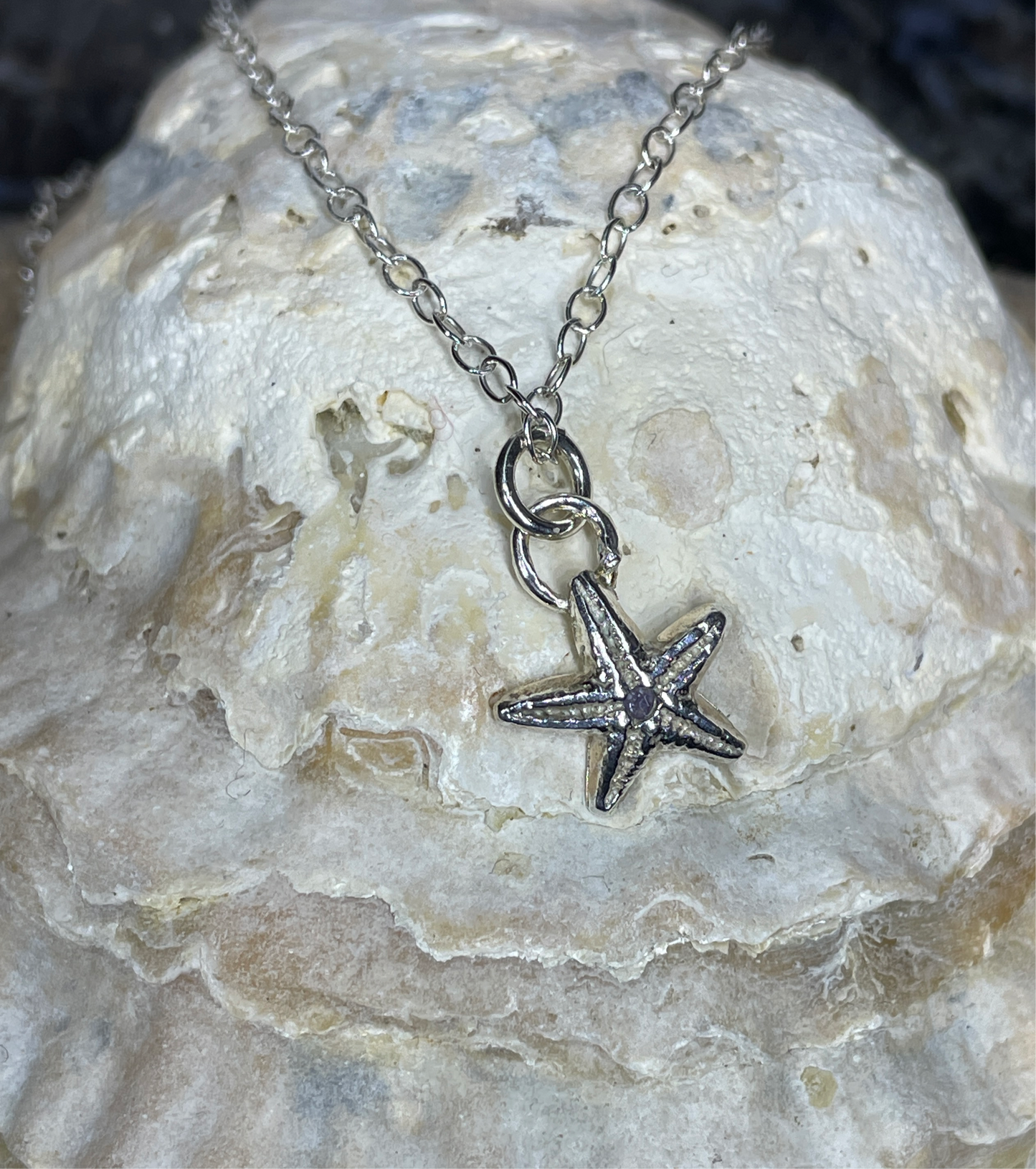 Small Starfish Charm Necklace
