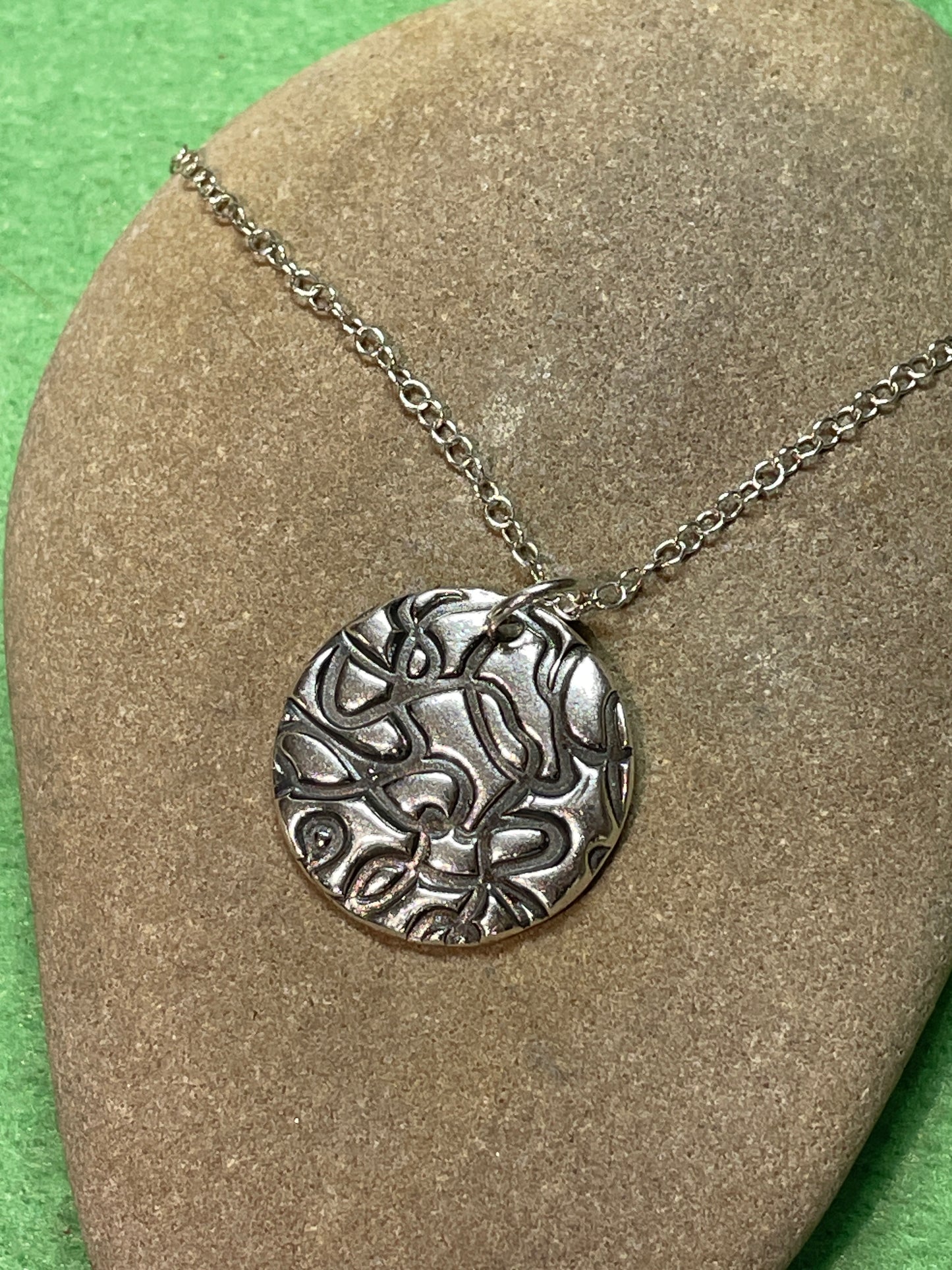 Abstract Disc Pendant