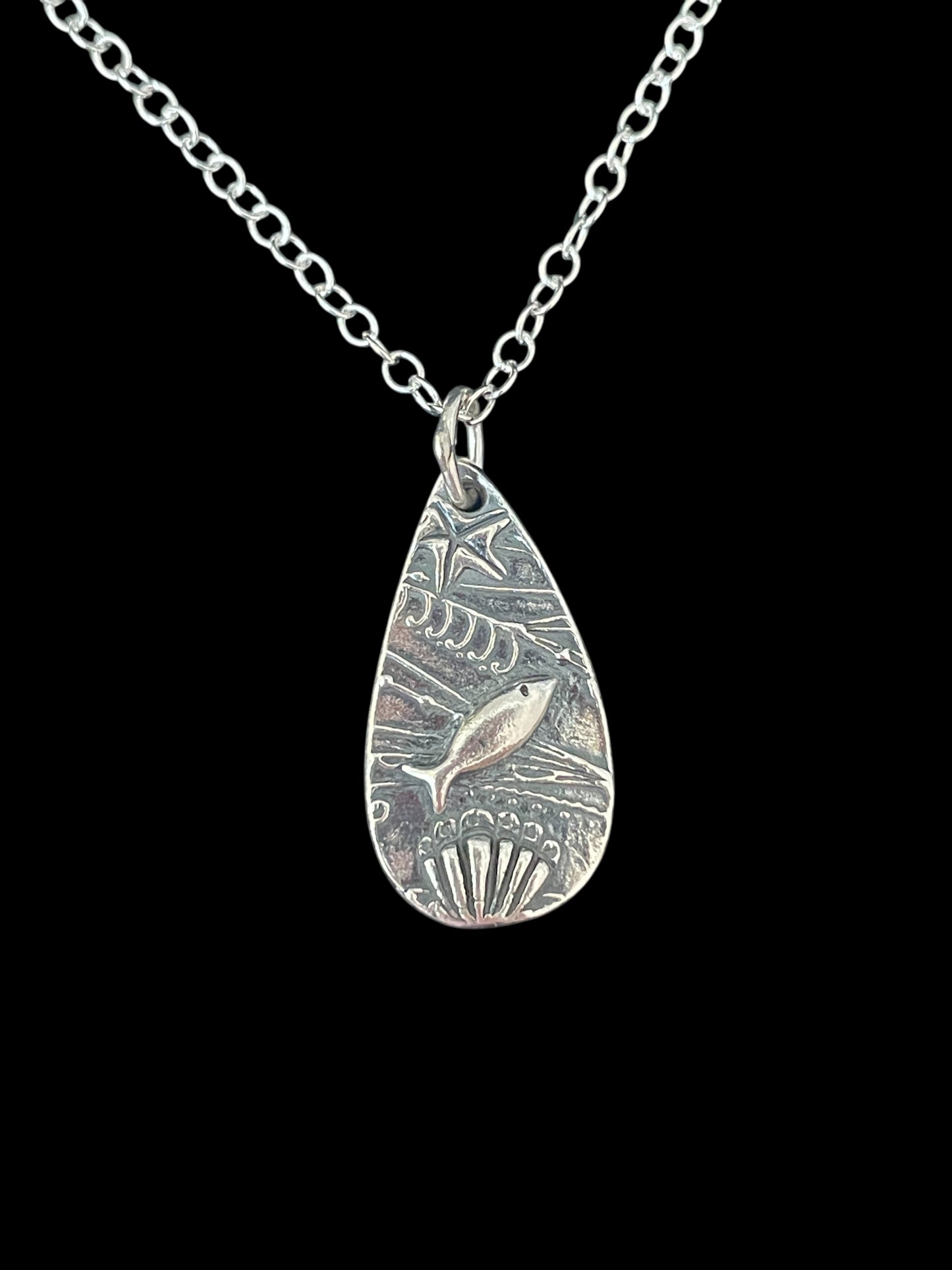 Small Silver Under The Sea Necklace