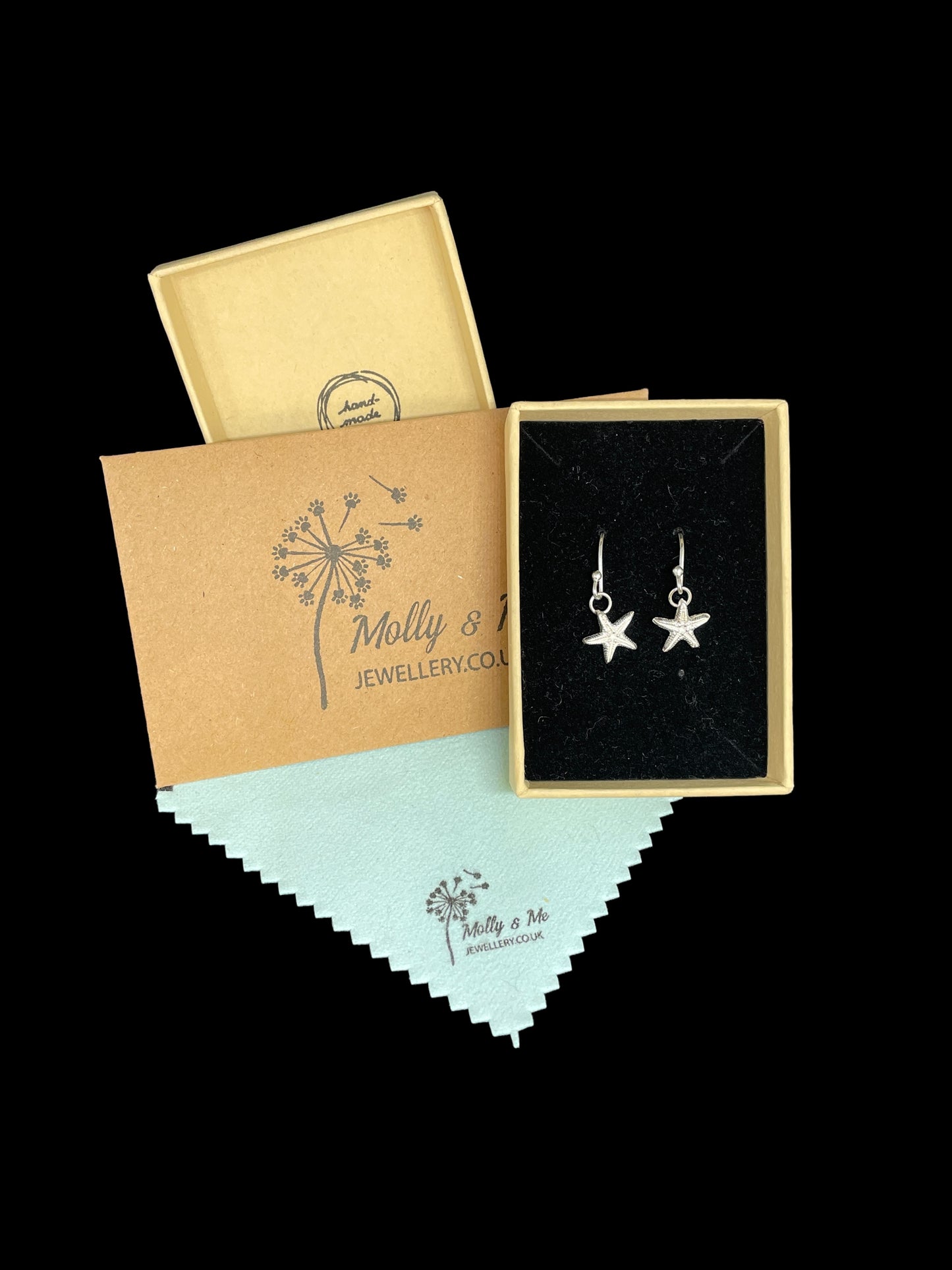 Small Starfish Dangle Earrings