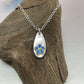 Forget-Me-Not tiny tear drop necklace