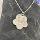 Fine silver Forget-Me-Not Flower Necklace