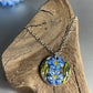 Double Forget-Me-Not necklace