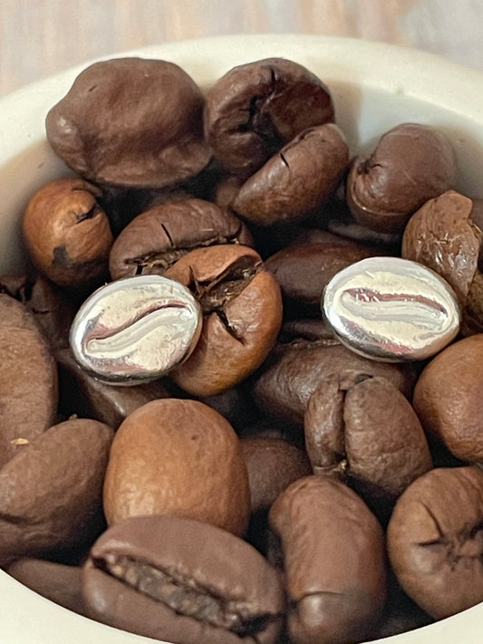 Coffee Bean Stud Earrings