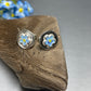Forget-Me-Not Disc Earrings