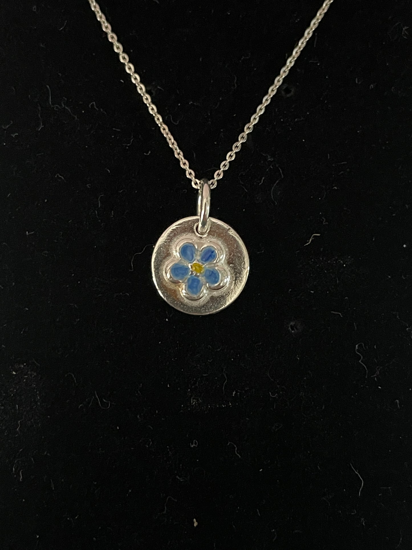 Small Forget-Me-Not Charm necklace