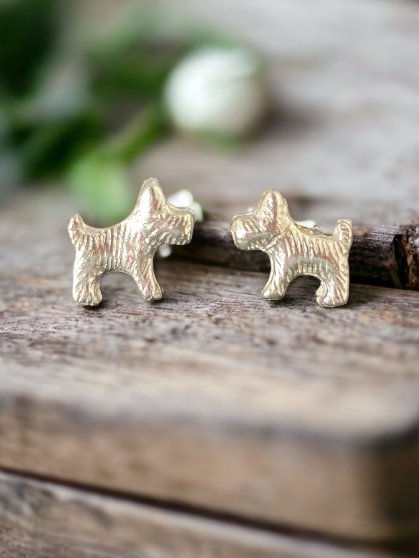 Little dog earrings