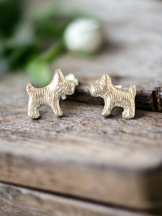 Little dog earrings