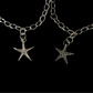 Silver starfish charm bracelet