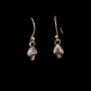 Tiny mushroom dangle earrings
