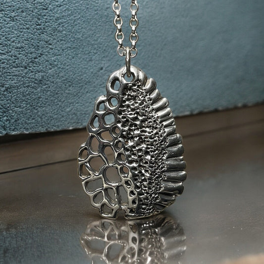 Sea Meets Sand Coastline Pendant