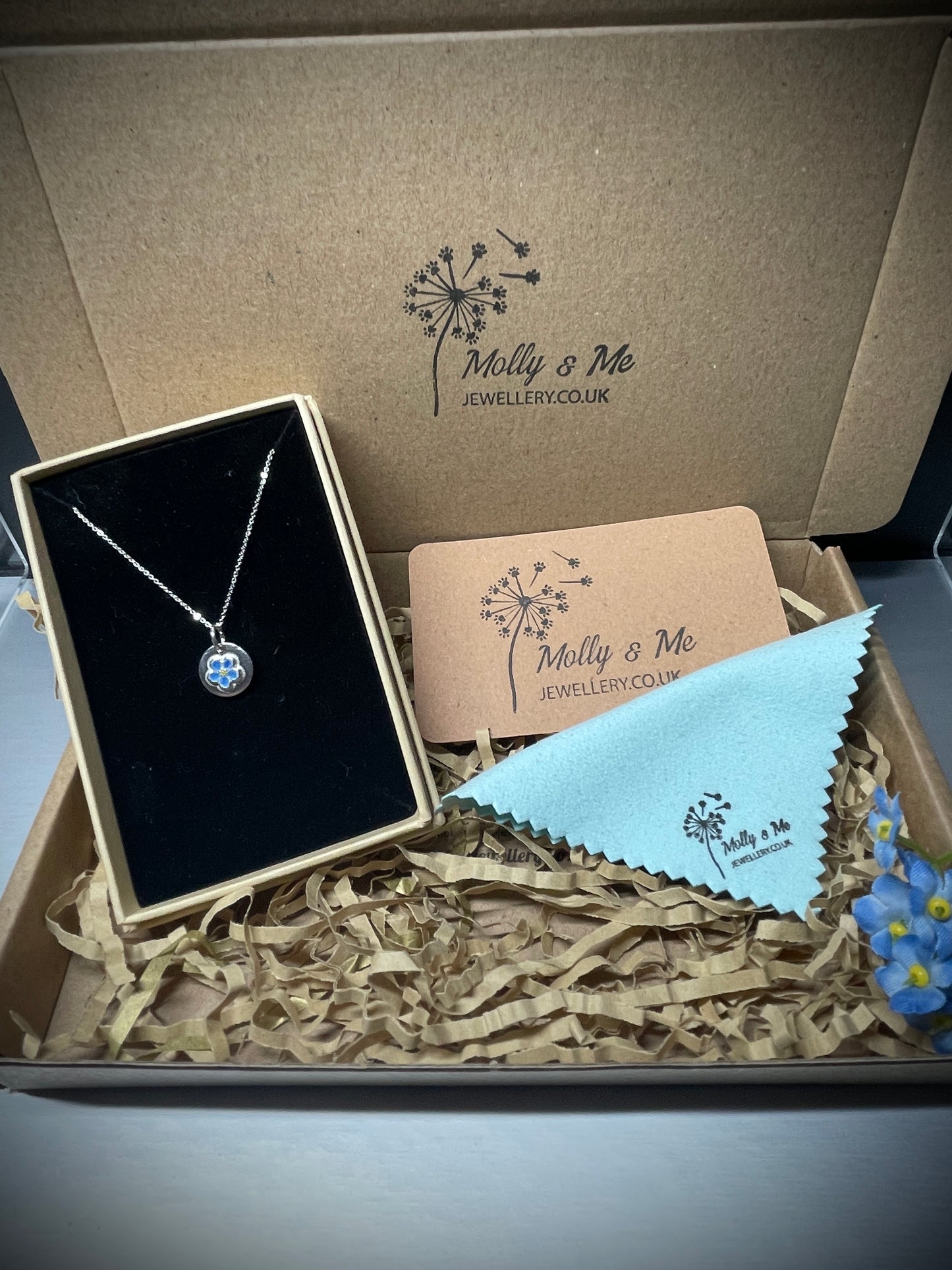 Small Forget-Me-Not Charm necklace