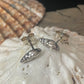 Tiny Dorset whelk shell earrings