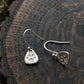 Tiny Dog Paw Dangle Earrings