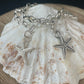 Silver starfish charm bracelet