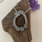 Silver Forget-me-not and butterfly pendant