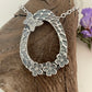 Silver Forget-me-not and butterfly pendant
