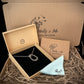 Silver Forget-me-not and butterfly pendant