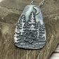 Silver Night Forest pendant