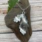 Silver Oak Leaves and Acorn pendant