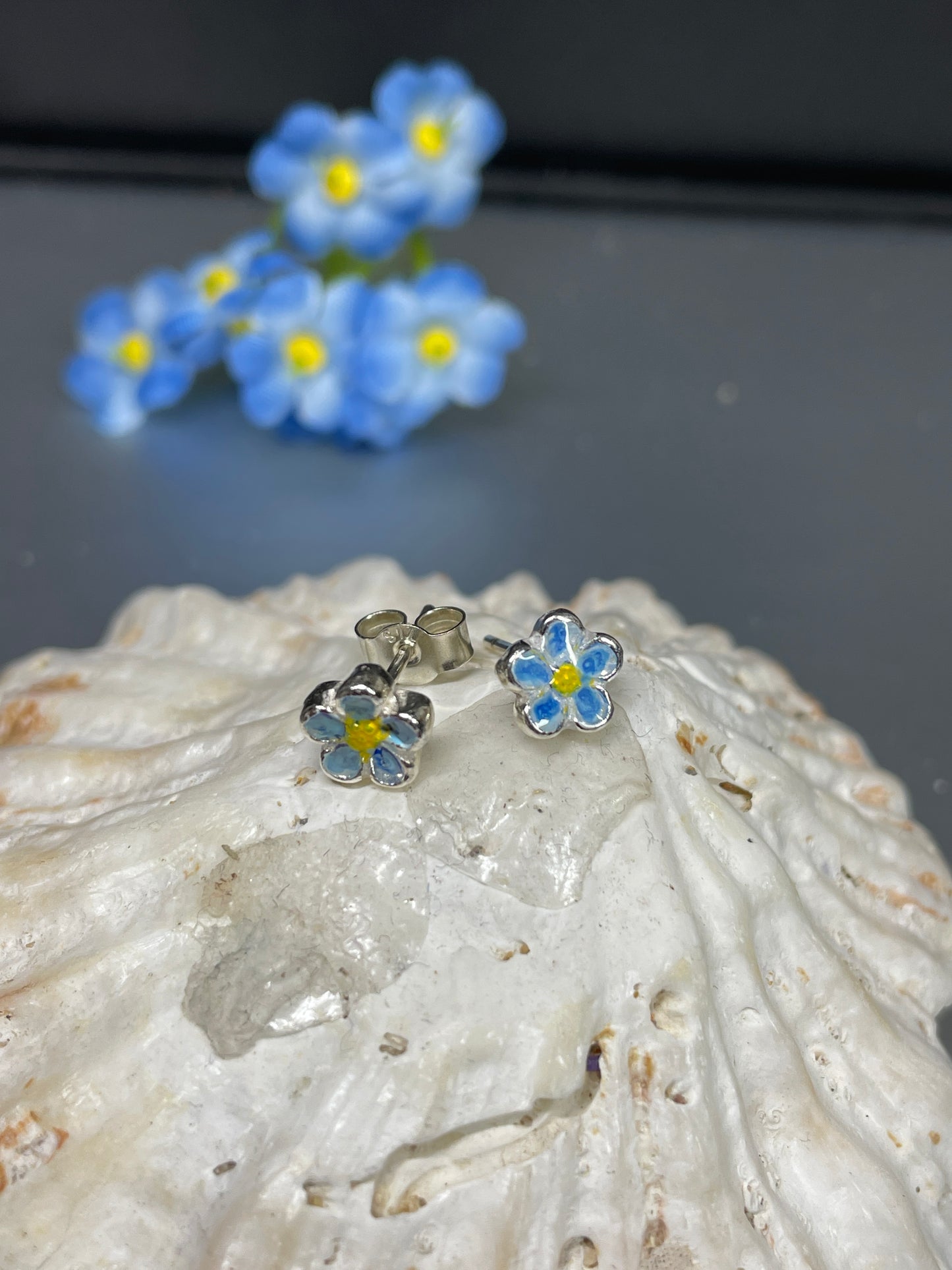 Forget-Me-Not Stud Earrings