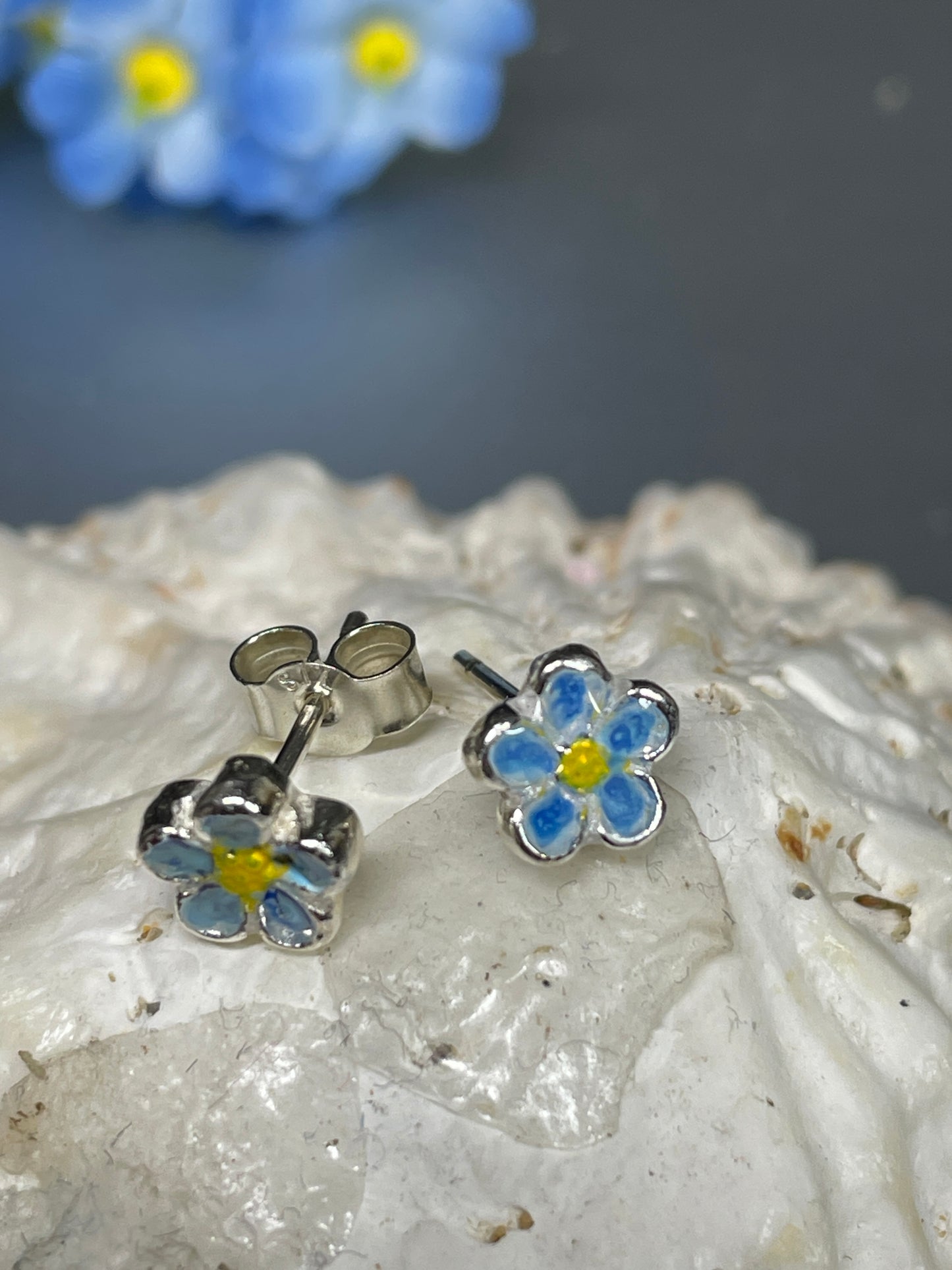 Forget-Me-Not Stud Earrings
