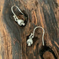 Tiny mushroom dangle earrings