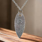 Leaf shaped flower necklace