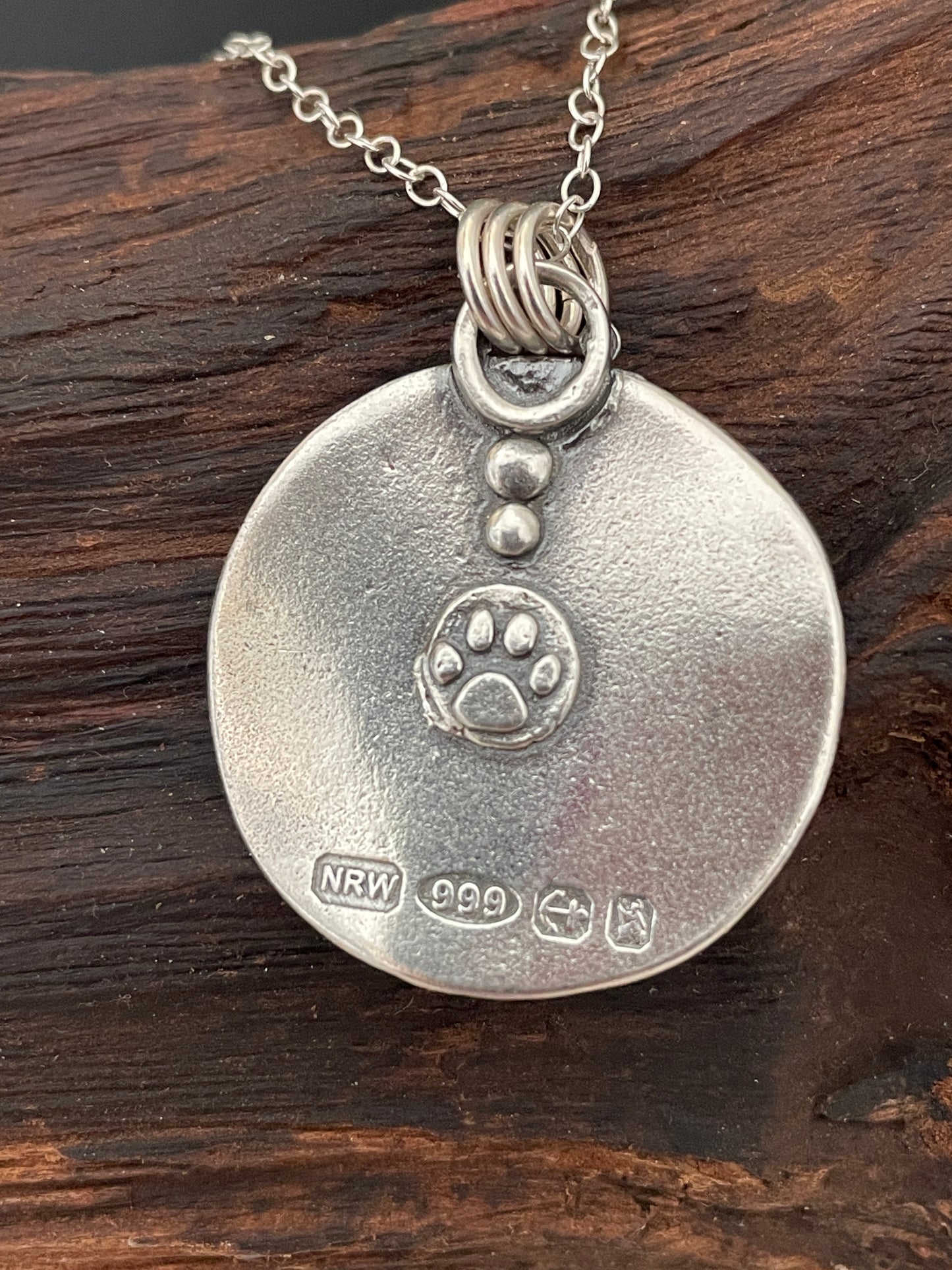 Silver Oakmoss Pendant