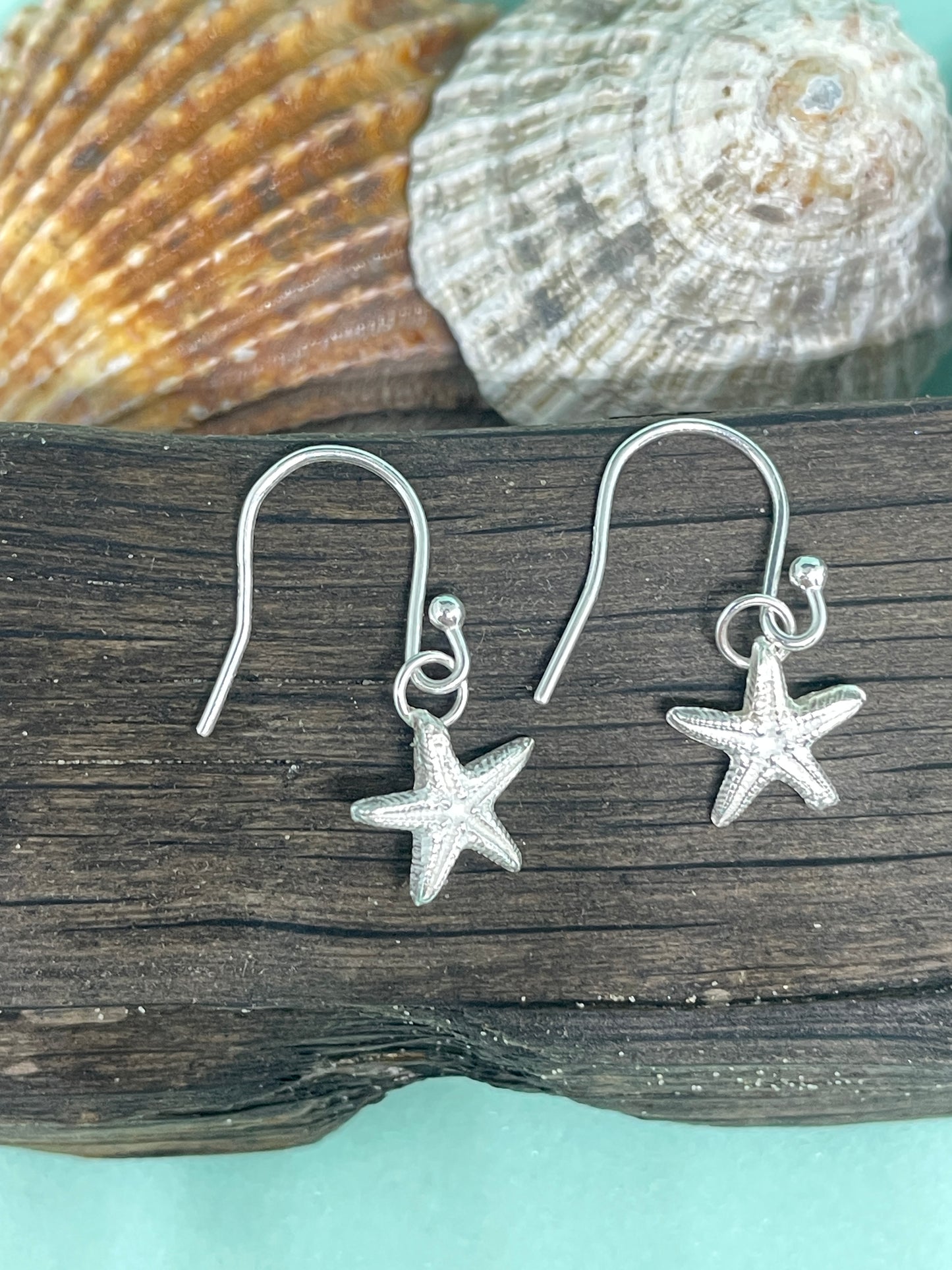 Small Starfish Dangle Earrings