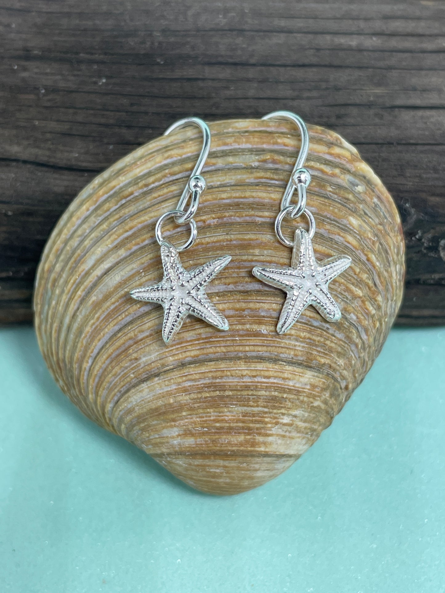 Small Starfish Dangle Earrings