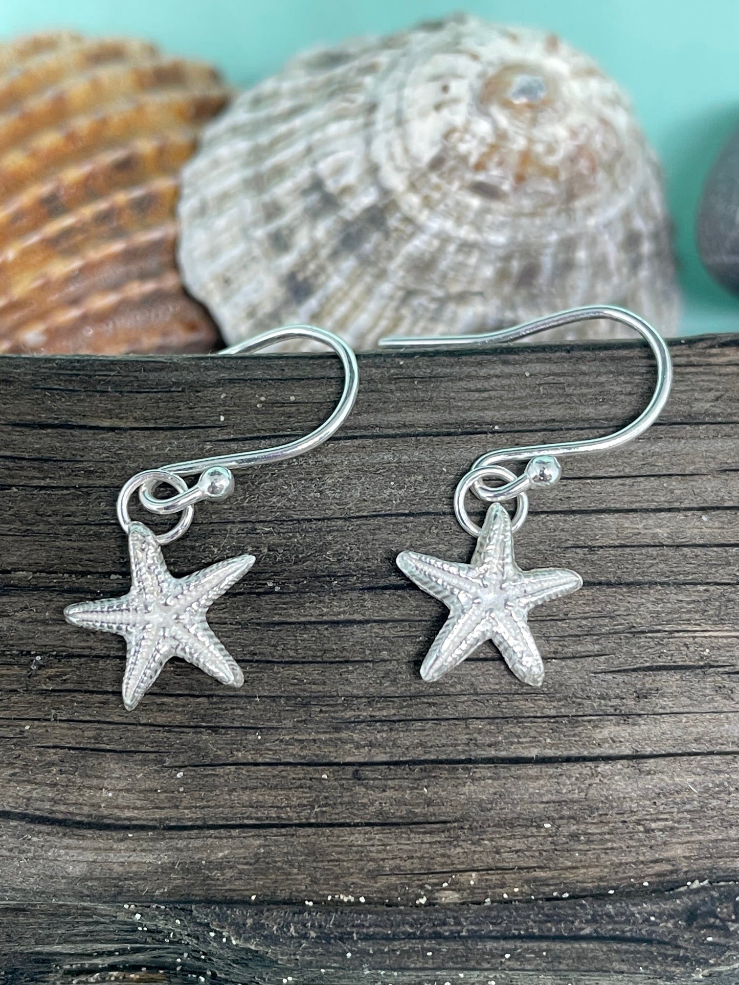 Small Starfish Dangle Earrings