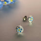 Forget-Me-Not Small Disc Earrings