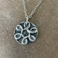 Stylised Flower Disc Pendant