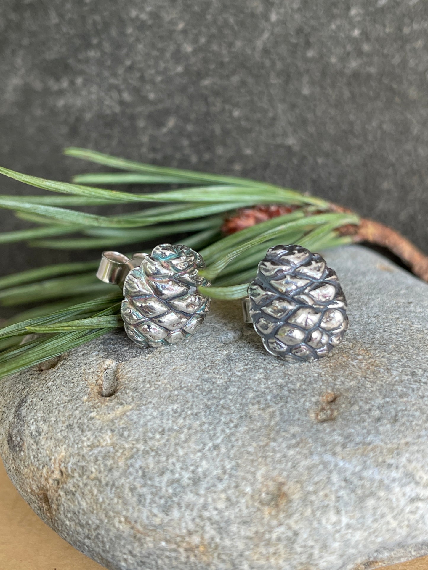 Little fir cone earrings