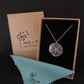Starfish disc pendant