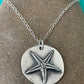 Starfish disc pendant