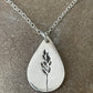 Grass Teardrop Pendant