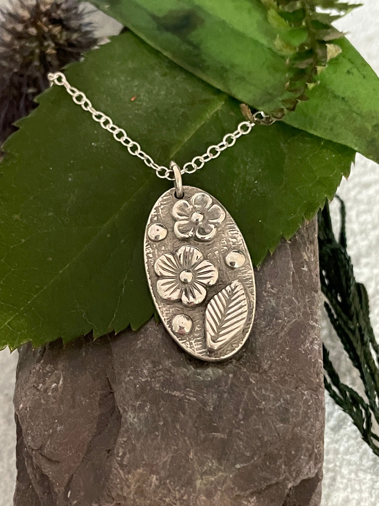 Spring flower necklace